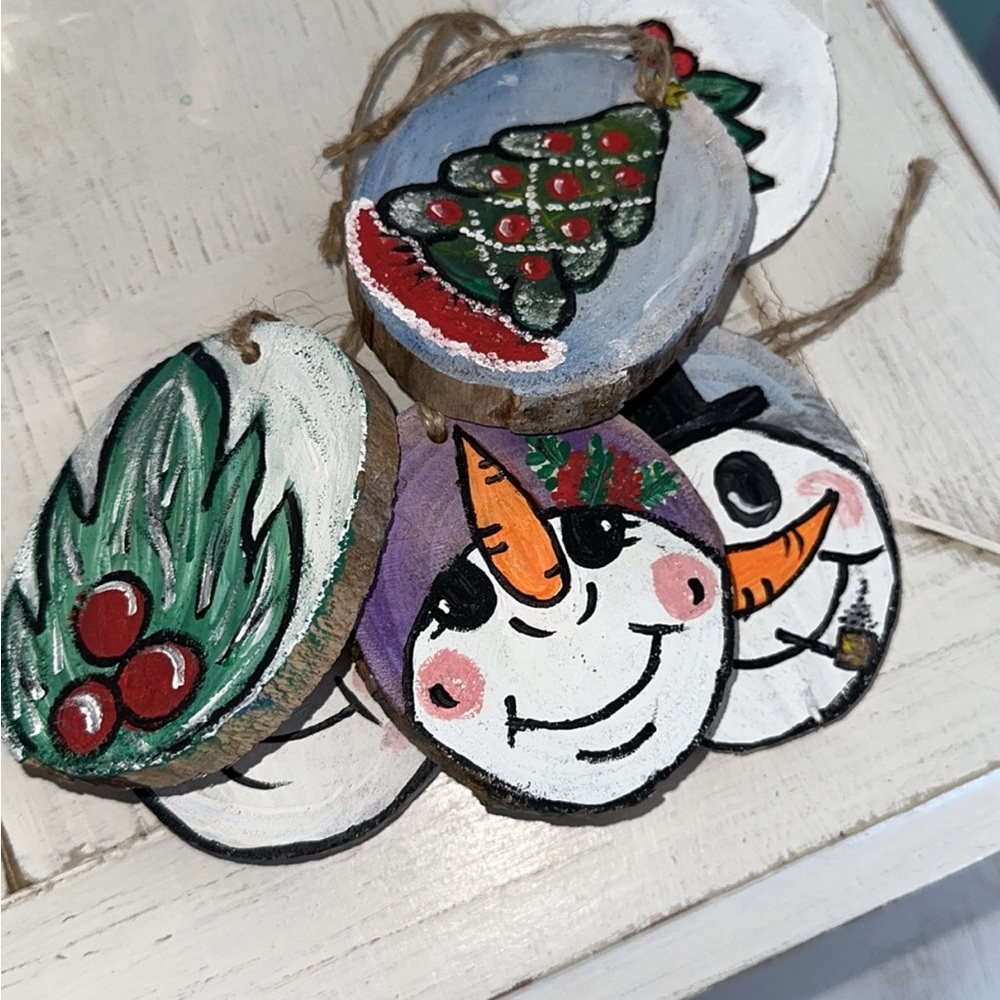 Hand-Painted Christmas Ornaments
